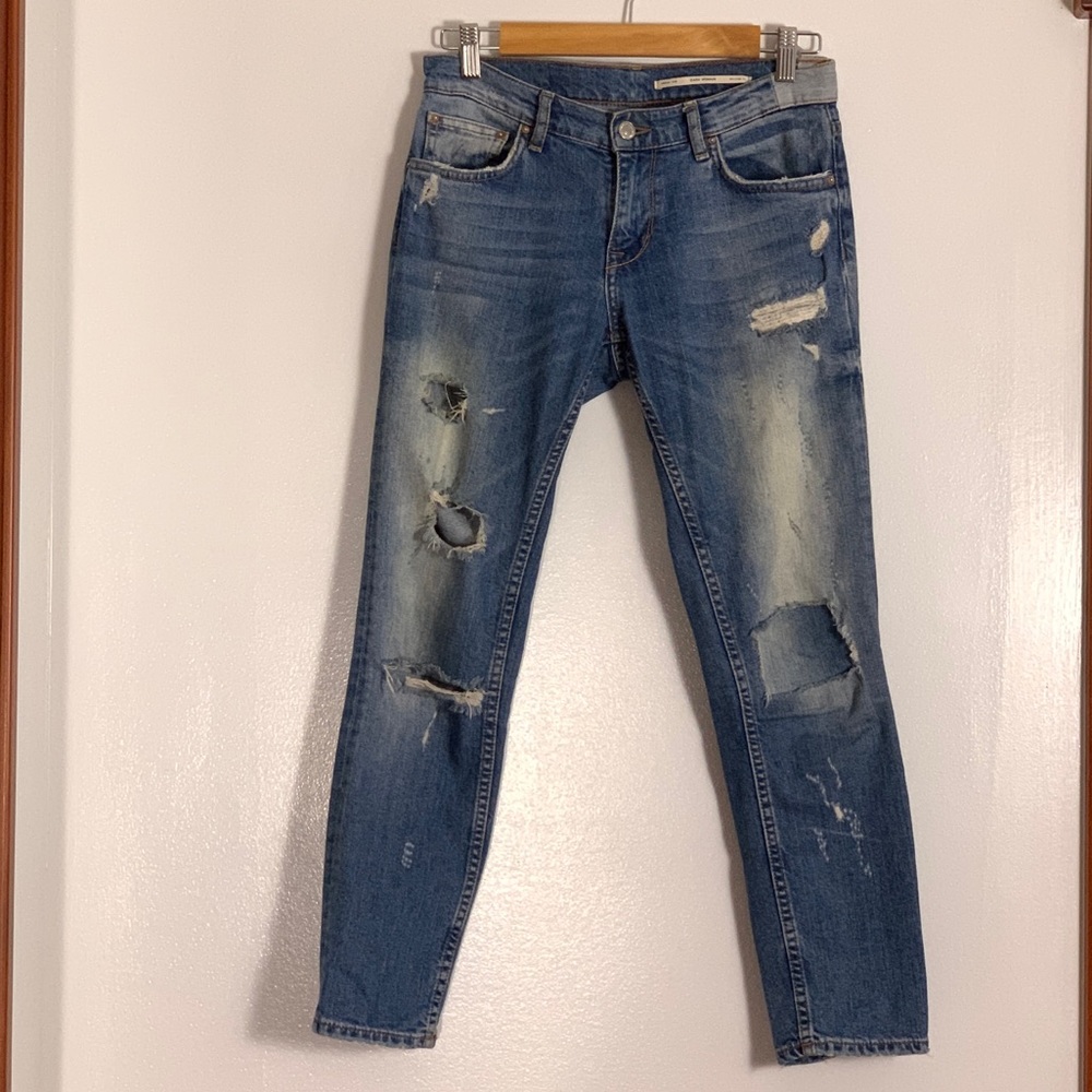 Zara mid Rise Relaxed Fit Jeans